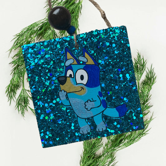 Bluey Painted Ornament